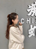紅蜻蜓小個子開衫衛(wèi)衣女外套女士春季新款女裝大學(xué)生連帽棒球服 18132字母Cc外套#杏色常規(guī) L 曬單實(shí)拍圖