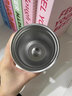 名銳（MINGRUI）保溫杯咖啡杯女生便攜隨行不銹鋼水杯子學(xué)生刻字 粉色漸變雙飲咖啡杯340ML 【一杯雙飲】 曬單實(shí)拍圖