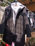 卡尼提品質(zhì)派克服男士丹麥十字貂整貂皮內膽連帽大衣中長(cháng)款商務(wù)保暖外套 黑色 XL 曬單實(shí)拍圖