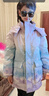 雪中飛童裝新款男童羽絨服冬季新款外套中大童洋氣女童印花加厚羽絨服 藍(lán)紫迷戀 150 曬單實(shí)拍圖