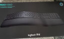 罗技（Logitech）K860无线蓝牙键盘 人体工学键盘分体式 笔记本电脑办公键盘Mac 改善姿势带手托电池款多设备全尺寸 K860键盘(优联接收器) 实拍图