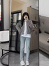 FSHE灰色短款毛衣外套女春秋加厚寬松慵懶外穿拉鏈開衫針織上衣小個(gè)子 灰色 L 建議105-115斤 曬單實(shí)拍圖