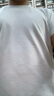 杉杉（FIRS）【含桑蠶絲】短袖T恤男圓領(lǐng)夏季涼感親膚透氣速干半袖純色彈力 白色 M(170/88A) 曬單實(shí)拍圖
