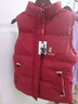 啄木鳥(niǎo)（TUCANO）加絨棉馬甲女式秋冬韓版寬松背心女無(wú)帽外套保暖無(wú)袖坎肩休閑上衣 大紅 XL 建議110-125斤 曬單實(shí)拍圖