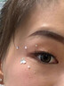 歐因演唱會妝容鉆貼臉鉆舞臺面部貼鉆新娘妝法式蝴蝶閃鉆珍珠眼妝亮鉆 【蝴蝶珍珠】妝容鉆貼 曬單實(shí)拍圖