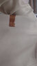 歌朴伟麂皮绒重磅短袖T恤男小领口夏季美式复古棉质情侣五分中袖上衣服 D79-米色 XL（115-150斤） 实拍图