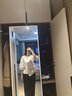 尚都比拉設(shè)計(jì)感襯衫夏裝女裝V領(lǐng)時(shí)尚修身襯衣褶皺顯瘦小眾上衣 白色 M  曬單實(shí)拍圖