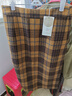 COCOBELLA美拉德穿搭復古格紋毛呢半身裙女高腰加厚直筒裙HS923 格子 XL 曬單實(shí)拍圖