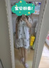 JIOESC帶胸墊睡衣女款夏季短袖兩件套卡通可愛學(xué)生可外穿寬松大碼家居服 可愛熊貓【帶胸墊】 L 【100-120斤】 曬單實(shí)拍圖
