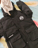 雪中飛【蓄熱】童裝男童羽絨服中大童純色女童中長(cháng)兒童羽絨服黑色120cm 曬單實(shí)拍圖