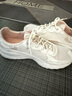 斯凱奇（Skechers）女鞋秋季增高休閑鞋緩震軟底運(yùn)動(dòng)鞋時(shí)尚板鞋跑步鞋117224 白色/淺粉紅色/WLPK 37 曬單實(shí)拍圖