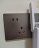 公牛插座開(kāi)關(guān)面板全屋套餐官方旗艦斜五孔g12墻壁5孔一開(kāi)灰色暗裝超薄 斜五孔插座-G12星空灰 曬單實(shí)拍圖