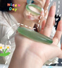 安道子【七夕】遠(yuǎn)山黛冰種玉髓高冰晴水綠瑪瑙手鐲高級(jí)氣質(zhì)細(xì)鐲送女友 卡8mm圓條55-56內(nèi)徑 曬單實(shí)拍圖
