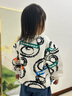 迷你木木屋小童衛(wèi)衣秋冬新款男童女童加絨長(zhǎng)袖圓領(lǐng)套頭上衣 噴繪熊 90  曬單實(shí)拍圖