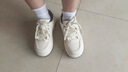 松糕厚底小白鞋子女新款高顏值板鞋學(xué)生百搭增高女鞋休閑運動(dòng)鞋 米白色 37 曬單實(shí)拍圖
