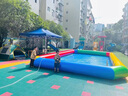 米囹充氣泳池兒童大大型加厚娛樂泳池水池幼兒園夏季水上樂園戲水池 5*6*0.6米【送充氣泵】 曬單實拍圖