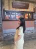 Olrain【鏤空條紋針織連衣裙】夏季女裝優(yōu)雅爛漫長裙度假風(fēng) 淺黃色 L 曬單實拍圖