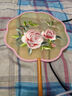 隨燦雙面團扇刺繡花瓣真絲繡古風(fēng)蘇繡扇子舞蹈扇女旗袍漢服配飾 雙面刺繡團扇1把【粉牡丹】 曬單實(shí)拍圖