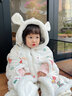 EVEBABY嬰兒披風(fēng)斗蓬秋冬外出防風(fēng)保暖新生兒童寶寶擋風(fēng)外套披肩加絨加厚 森林奇遇 三層夾棉 加厚款 90 (均 碼) (建議身高50-95cm) 曬單實(shí)拍圖