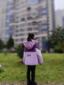 G.DUCKKIDS童裝女童羽絨服中長(cháng)款冬季兒童沖鋒衣三合一冬裝女孩加厚保暖外套 紫色內搭羽絨 150 曬單實(shí)拍圖