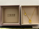 六福珠寶 足金花嫁櫻花黃金項鏈女款套鏈 計價 G16TBGN0001 約5.40克 曬單實拍圖