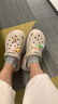 星期六【踩屎感軟底】洞洞鞋厚底女鞋包頭半拖沙灘涼鞋百搭涼拖鞋女外穿 卡其色 37 曬單實拍圖
