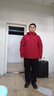 拓路者（Pioneer Camp）格桑硬殼沖鋒男三合一抓絨衣服戶外防風防水夾克外套 藏紅色 XL 曬單實拍圖