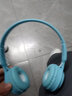 品怡 新款Y08頭戴式藍牙耳機馬卡龍折疊藍牙耳機 藍色 曬單實(shí)拍圖