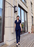 威世品夏季高端職業(yè)裝女裝套裝小西裝氣質(zhì)西服工裝珠寶店銷售酒店工作服 單件黑色長袖西裝 L 曬單實拍圖