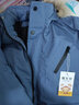 猴兄仔男童棉衣外套冬裝2022新款兒童棉服中長(cháng)款加厚保暖棉服中大童男孩時(shí)尚洋氣棉襖潮3到15歲 藍色 160(建議身高150CM左右) 曬單實(shí)拍圖