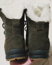 儀標全牛皮東北羊毛靴冬季加絨加厚雪地靴羊皮毛一體保暖戶(hù)外棉鞋男 908羊毛靴軍綠色 42 曬單實(shí)拍圖