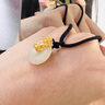 中國(guó)黃金貔貅黃金項(xiàng)鏈女2025新款和田玉足金吊墜七夕情人節(jié)禮物送女友生日 足金貔貅和田玉平安扣項(xiàng)鏈-J速達(dá) 曬單實(shí)拍圖