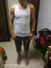 力為（Leevy）運動背心跑步健身訓練馬拉松籃球背心男速干透氣緊身衣無袖運動T恤 白色 XL 曬單實拍圖