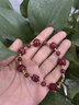吉照堂原礦正品高含量朱砂手串玫瑰花開(kāi)福祿自來(lái)手鏈男女本命年轉運禮物 【紫金砂】玫瑰花開(kāi)福祿自來(lái)手串 曬單實(shí)拍圖