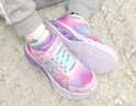 Skechers斯凱奇童鞋女童運動(dòng)鞋閃燈鞋開(kāi)關(guān)魔術(shù)貼兒童休閑公主鞋302315L 粉紅色/多彩色/PKMT 27.5 曬單實(shí)拍圖