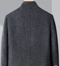 恒源祥中年男士羊毛呢子夾克雙面呢大衣中山服立領(lǐng)外套春秋款西裝 11207款灰色 2XL 185 曬單實(shí)拍圖