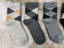 浪莎襪子冬季男100%純棉加絨加厚長(cháng)襪保暖中筒襪抗菌防臭耐磨毛圈襪 5色各一 【加絨加厚男襪禮盒裝】 5雙 均碼 【39-44】 曬單實(shí)拍圖