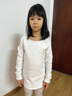 艾舞戈兒童舞蹈服秋冬季打底衣練功服女童緊身隱形肉色跳舞演出打底衫 【高彈上衣-秋冬加絨】白色 L 碼（身高115-135cm） 曬單實(shí)拍圖