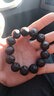 念道招財鼠菩提子圓珠手串黑金紫金鼠菩提籽正圓光珠原籽老料佛珠手鏈 黑金招財鼠19mm 曬單實(shí)拍圖