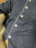 眠島情侶純棉紗布睡衣女春秋全棉長(cháng)袖家居服男士寬松加大碼棉麻套裝秋 男款 藏青 XL 曬單實(shí)拍圖