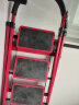星恺（XINGKAI）梯子家用折叠梯人字梯多功能登高爬梯扶梯小梯子 TZ10四步红 实拍图