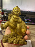 純黃銅猴擺件十二生肖吉祥猴家居裝飾品工藝品辦公室送禮玄關(guān)裝飾 高9cm金猴送福 曬單實(shí)拍圖