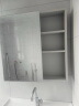 九牧（JOMOO）浴室柜 陶瓷一体盆抗菌悬挂洗脸盆柜组合 冷灰80cm  A2721-15LD-1 晒单实拍图
