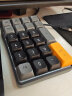 爱国者（aigo）A18有线/2.4G双模机械键盘 全键无冲热插拔 可充电 数字小键盘 财会收银柜台  黑糖色 黄轴 实拍图