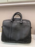 羅梅達爾（Rommedal）輕奢商務(wù)公文包男高端男士牛皮商務(wù)手提包真皮大容量多功能電腦包 黑色大號（黑線(xiàn)）長(cháng)44*高29*厚10cm 頭層牛皮 曬單實(shí)拍圖