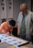 羅蒙亞麻短袖襯衫男夏季薄休閑寬松大碼棉麻上衣日系襯衣半袖潮流外套 綠色 XL 曬單實拍圖