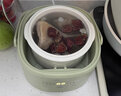 小熊(Bear)電燉鍋 陶瓷電燉盅 隔水燉 多功能電砂鍋 白瓷內(nèi)膽 防干燒迷你電燉盅bb煲嬰兒輔食鍋 配蒸籠 【配蒸籠】 1L DDZ-H10M7 曬單實拍圖