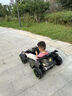 薩瑪特卡丁車(chē)兒童電動(dòng)車(chē)賽車(chē)網(wǎng)紅四輪平衡車(chē)成人漂移遙控車(chē)可坐大人童車(chē) 127cm【橡膠充氣輪】黃 曬單實(shí)拍圖
