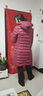 皮爾卡丹（pierre cardin）2025新款羽絨棉服女中長(cháng)款長(cháng)款修身顯瘦長(cháng)過(guò)膝輕薄棉衣冬季外 酒紅色 2XL 117-132斤 曬單實(shí)拍圖