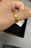 中國(guó)黃金（CHINA GOLD）黃金戒指精品5G時(shí)鐘愛(ài)心戒指足金對(duì)戒情侶金戒指生日情人節(jié)禮物 【10圈號(hào)】約3.06g 曬單實(shí)拍圖